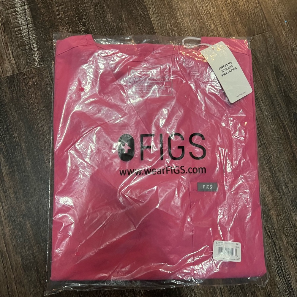 Caterina one pocket 2XL scrub top 2024 pink F’ing PINK NWT